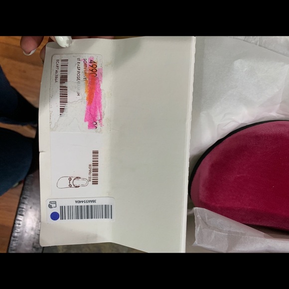 GUCCI Pink Velvet Mules Gold Horsebit New - Picture 3 of 4